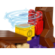 LEGO Super Mario "Дополнительный набор Кусалкин на цепи - встреча в джунглях" 71381